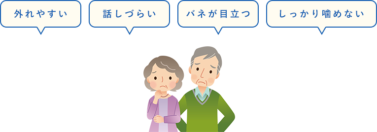 今お使いの入れ歯にご不満はございませんか？